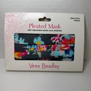 Vera Bradley Women's Pretty Posies Floral Print Pleated Mask Adult Size